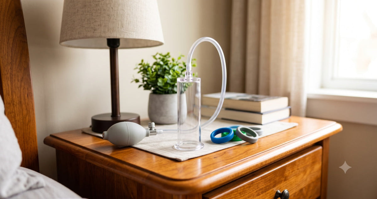 Medical-grade vacuum erection device for managing erectile dysfunction at home