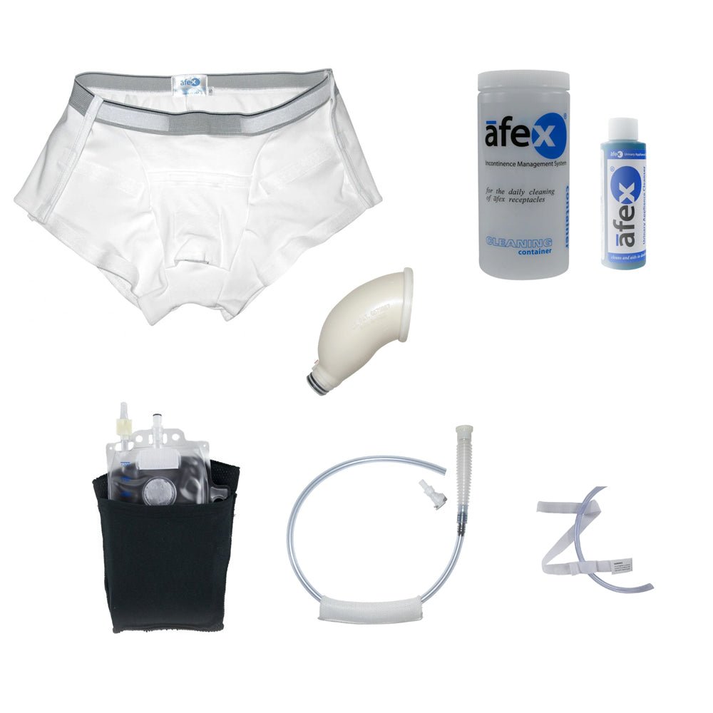 Afex Mobility Assisted Starter Kit with Open - Sided Briefs for Wheelchair User A120 - OS - L - Arcus Medical