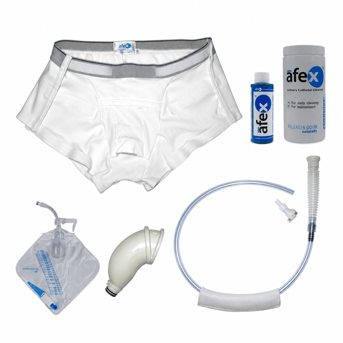 Afex Night Time Incontinence Management Kit with Open-Sided Briefs A100-N-OS - Arcus Medical