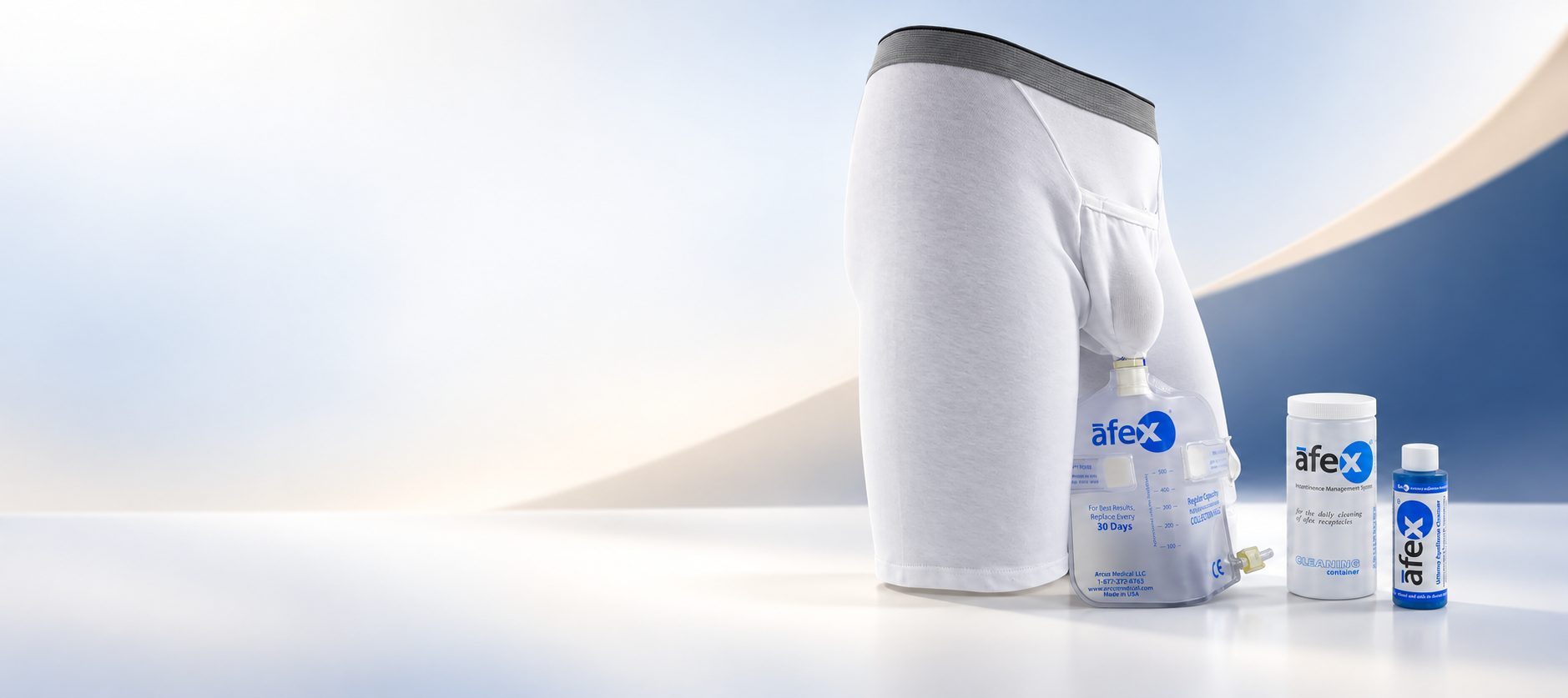 Afex starter kit with brief, collection bag and cleaning accessories